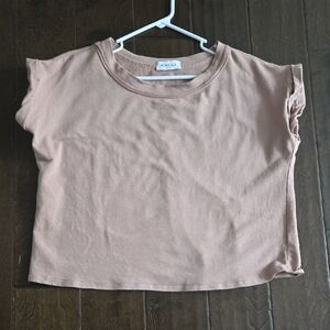 GILLI Women's Short Sleeve Beige Tee